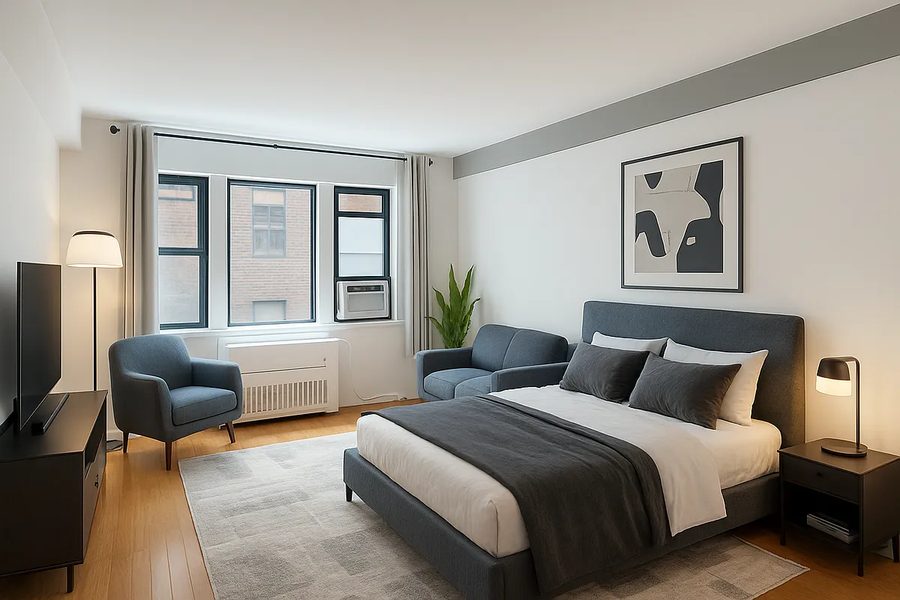 240 East 46th Street, Residence 10H &mdash; sun-filled upgraded studio