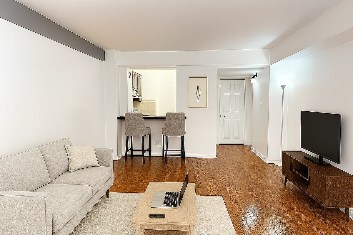 Staged living room